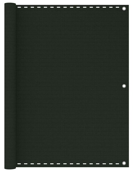 Balkónová zástěna tmavě zelená 120 x 300 cm HDPE 310976