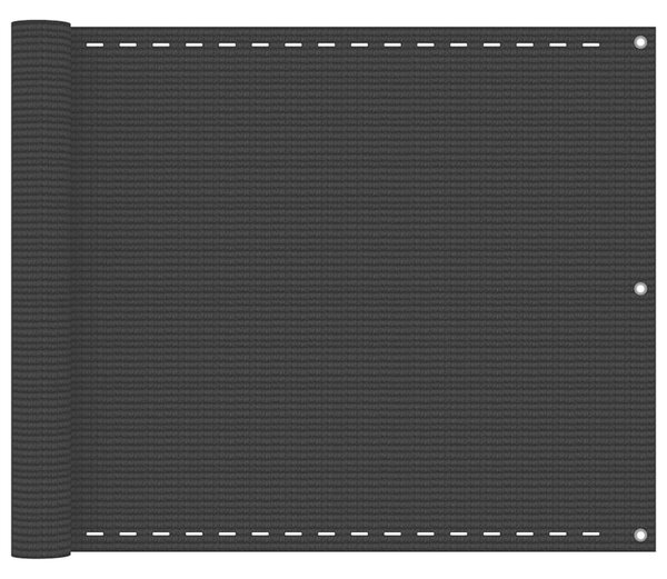 Balkonová zástěna černá 75 x 300 cm HDPE 311028