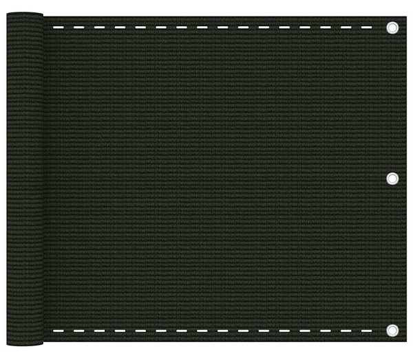 Balkonová zástěna tmavě zelená 75 x 300 cm HDPE 310968