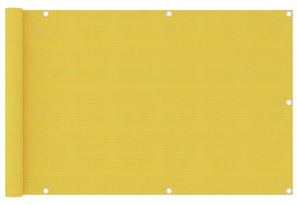 Balkonová zástěna žlutá 90 x 400 cm HDPE 310997