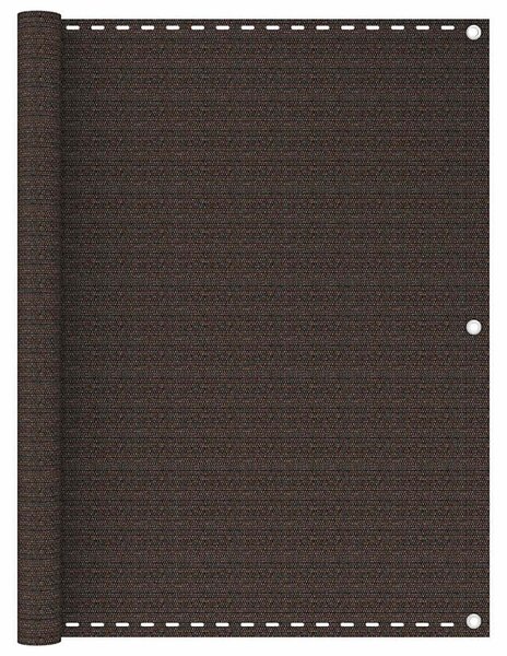 Balkonová zástěna hnědá 120 x 500 cm HDPE 311050