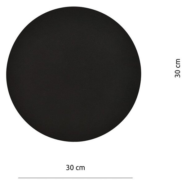 Nástěnné svítidlo FORM 2 – černé, 1× G9, šířka 30 cm