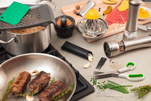 PÁNEV NA SMAŽENÍ 28 cm Chefkoch+Fackelmann - Online Only vaření, Online Only