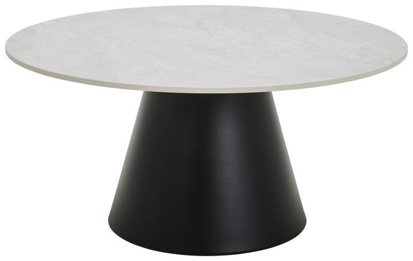 KONFERENČNÍ STOLEK, černá, světle šedá, kov, keramika, 80/80/39 cm MID.YOU - Konferenční stolky, Online Only