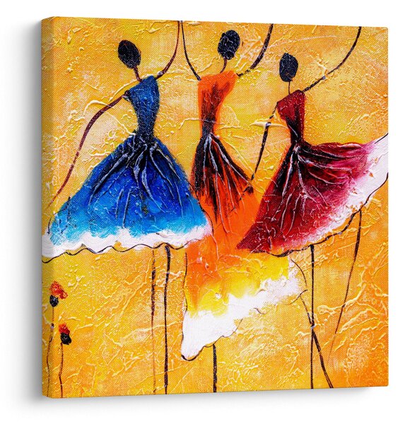 Obraz - Olejomalba, baletky (30x30 cm)