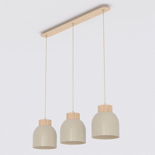 Závěsné svítidlo VIGO 3 – moka, 3× E27, šířka 84 cm
