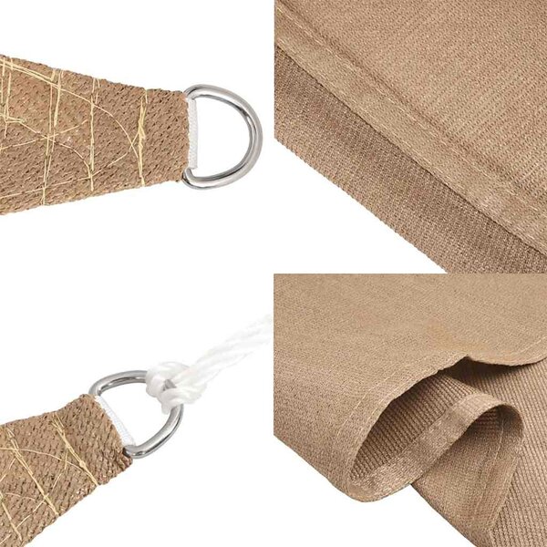 Stínící plachta 160 g/m² taupe 4 x 7 m HDPE 311410