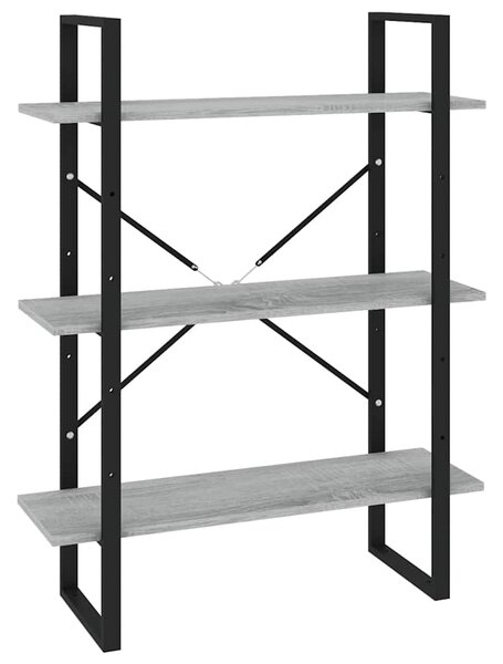 Knihovna s 5 policemi šedá sonoma 80x30x175 cm kompozitní dřevo 3114017