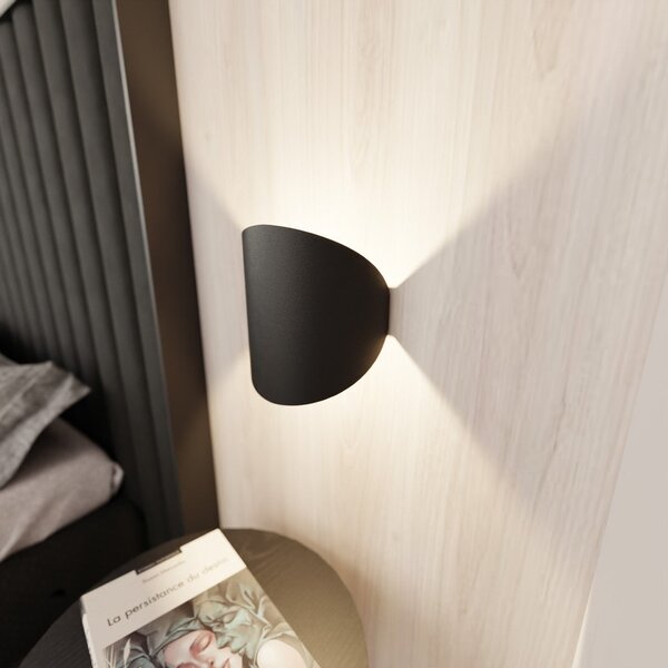 Nástěnné svítidlo FORM 3 – černé, 1× G9, šířka 20 cm