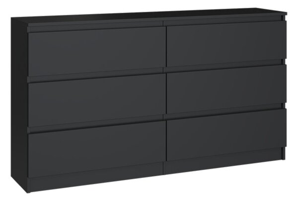 Komoda Musecalo 6 140 (černá). Akce -20%