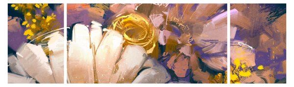 Obraz květů (170x50 cm)