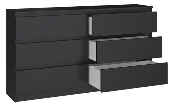 Komoda Musecalo 6 140 (černá). Akce -20%