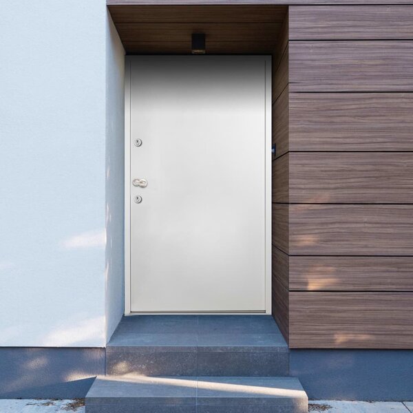 Hliníkové vchodové dveře bílé 90 x 200 cm