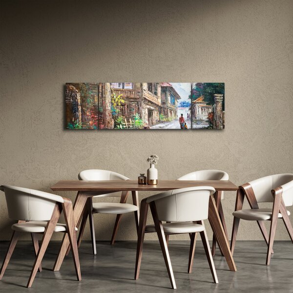Obraz Filipínské vesnice, Asie (170x50 cm)