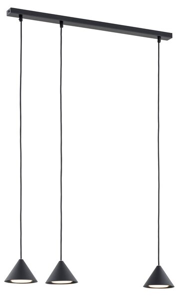 Závěsné svítidlo ELIT 3 – černé, 3× GX53, šířka 70 cm