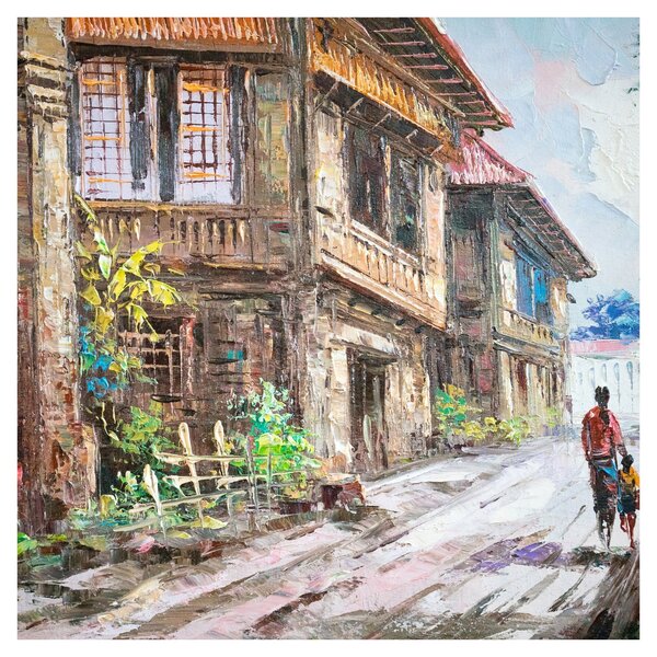 Obraz Filipínské vesnice, Asie (30x30 cm)