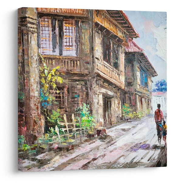 Obraz Filipínské vesnice, Asie (30x30 cm)