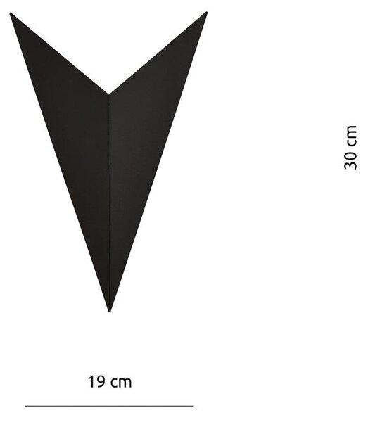 Nástěnné svítidlo FORM 4 – černé, 1× G9, šířka 19 cm
