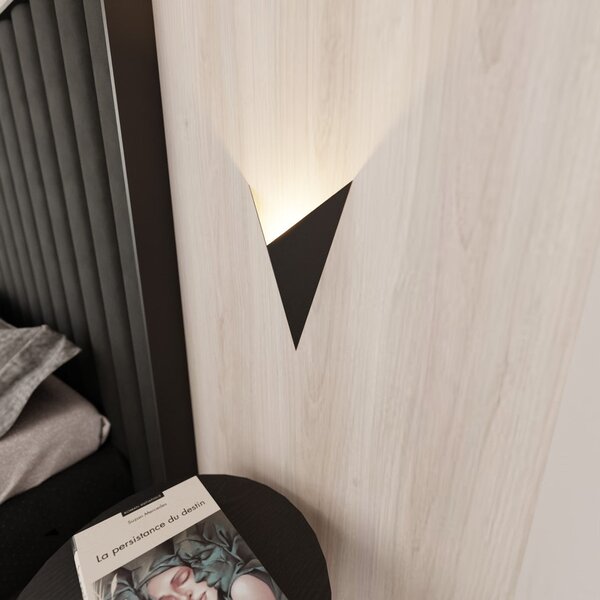 Nástěnné svítidlo FORM 4 – černé, 1× G9, šířka 19 cm