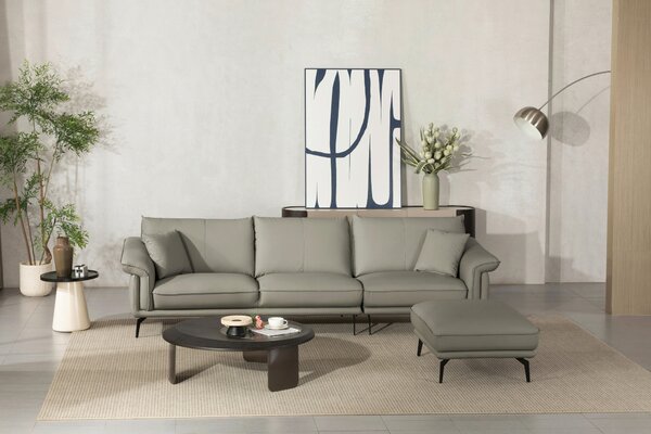 TŘÍMÍSTNÁ POHOVKA, textil, šedohnědá MID.YOU - Pohovky, Online Only