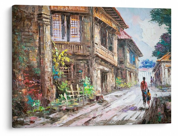 Obraz Filipínské vesnice, Asie (70x50 cm)