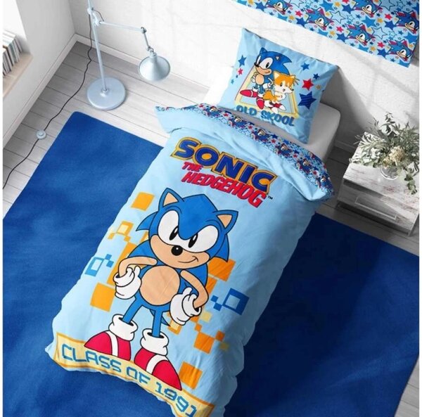 Carbotex Povlečení Ježek Sonic Class Of 1991 140x200, 70x90 cm