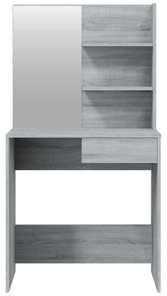 Toaletní stolek sada šedý sonoma 74,5 x 40 x 141 cm 3114145