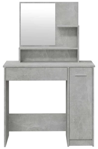 Toaletní stolek sada betonově šedý 86,5 x 35 x 136 cm 3114150