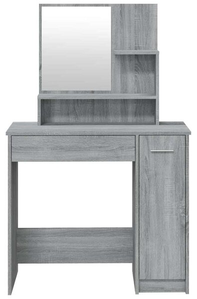 Toaletní stolek sada šedý sonoma 86,5 x 35 x 136 cm 3114153