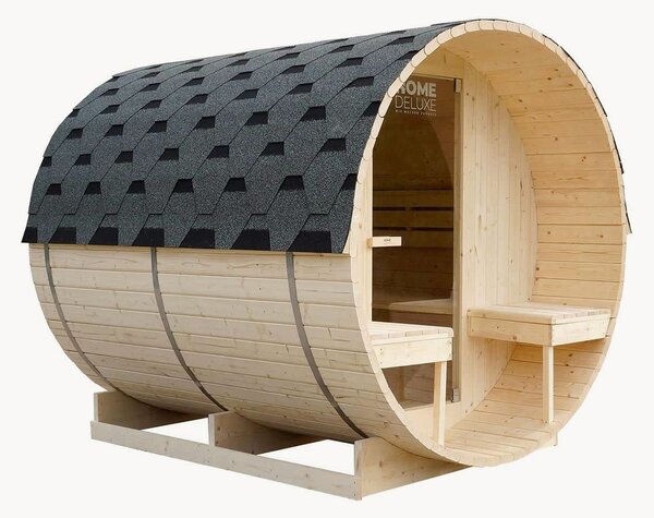 Exteriérová sudová sauna Lahti Deluxe