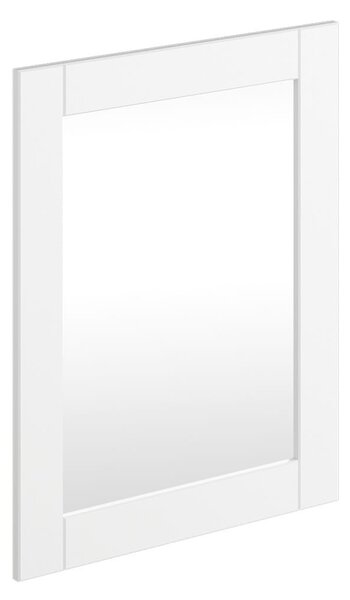 Zrcadlo malé, borovice, barva bílá, kolekce Belluno Elegante, rozměr 75 x 60 cm