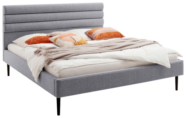 ČALOUNĚNÁ POSTEL, 180/200 cm, šedá MID.YOU - Manželské postele, Online Only