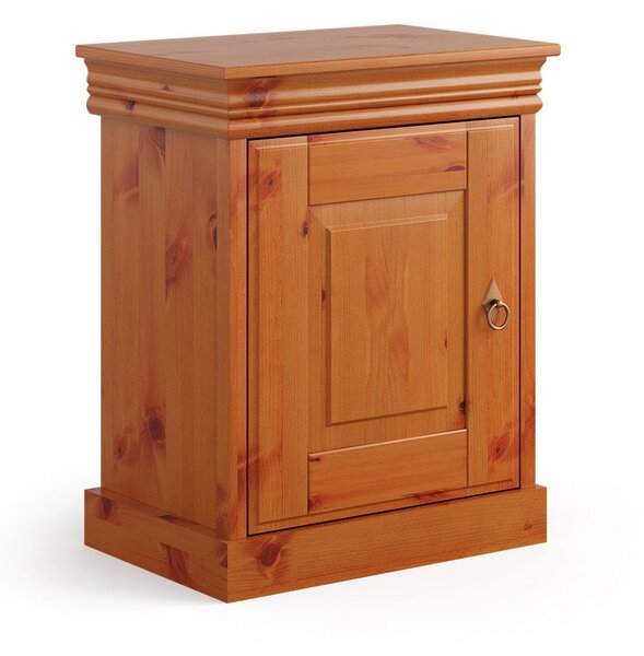 Noční stolek, borovice, barva medová borovice, kolekce Toskania
