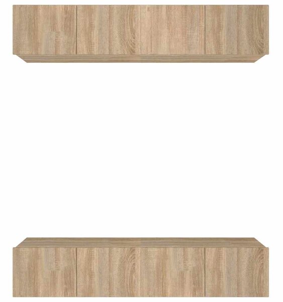 TV skříňky 4 ks dub sonoma 80 x 30 x 30 cm kompozitní dřevo 3114184
