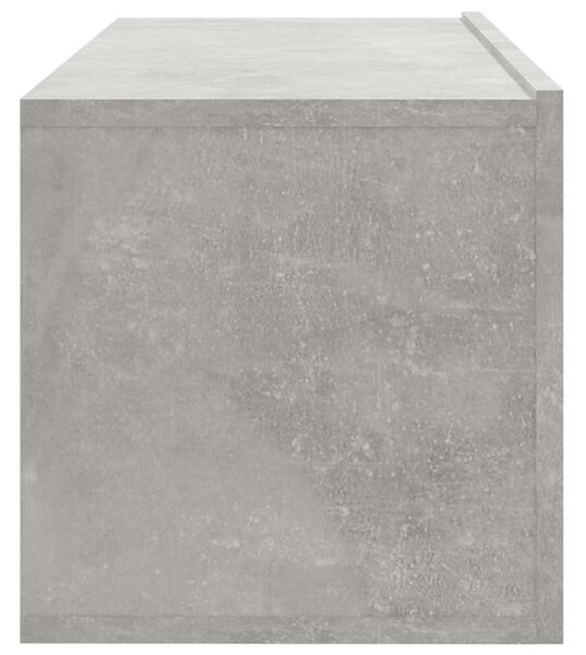 Nástěnné TV skříňky 4 ks betonově šedé 100 x 30 x 30 cm 3114193