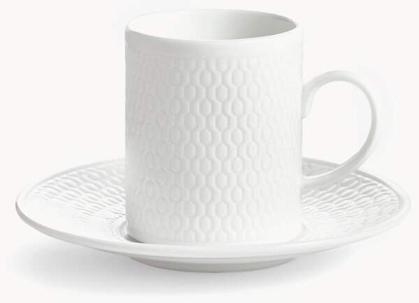 Šálek na espresso's podšálkem z kostního porcelánu Gio