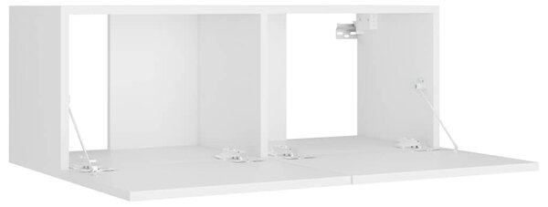 8dílný set TV skříněk bílý kompozitní dřevo 3114214
