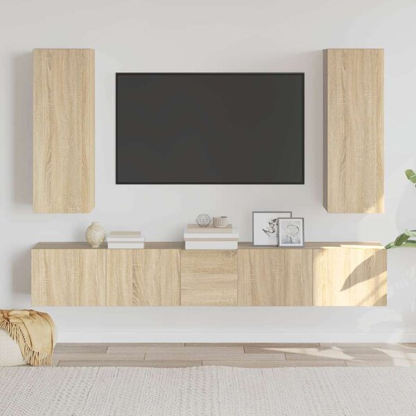 5dílný set TV skříněk dub sonoma kompozitní dřevo 3114248