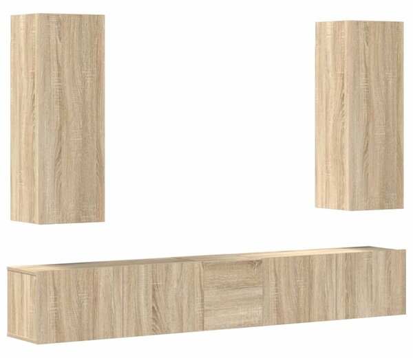 5dílný set TV skříněk dub sonoma kompozitní dřevo 3114248