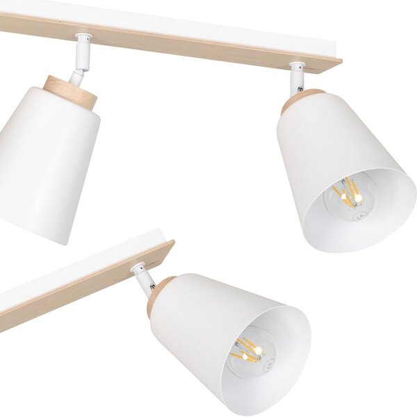 Stropní svítidlo ATLAS 2 – bílé, 2× E27, šířka 55 cm
