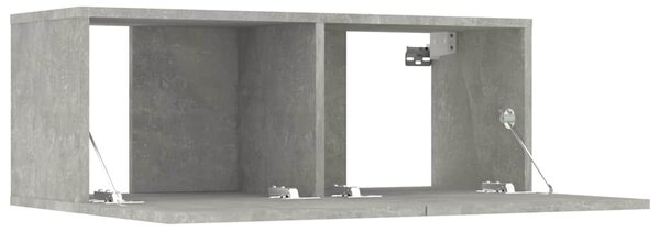 8dílný set TV skříněk betonově šedý kompozitní dřevo 3114289