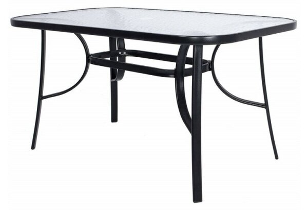 Zahradní stůl 120x70 cm SPRINGOS TOSCANA GF1039 černý