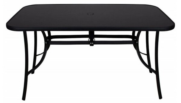 Zahradní stůl 150x90 cm SPRINGOS TOSCANA GF1038 černý