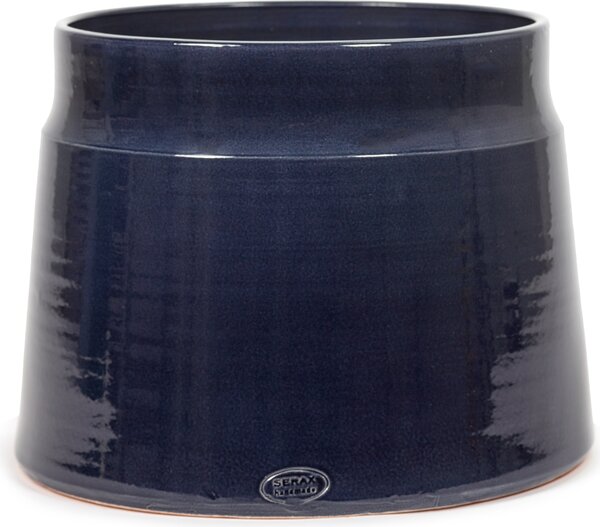 Serax B9120015 Obal na květináč Glazed Shades, 36 cm, tmavě modrý