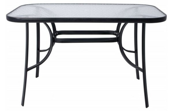 Zahradní stůl 120x70 cm SPRINGOS TOSCANA GF1039 černý