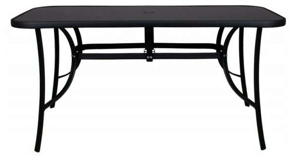 Zahradní stůl 150x90 cm SPRINGOS TOSCANA GF1038 černý