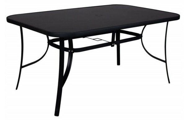 Zahradní stůl 150x90 cm SPRINGOS TOSCANA GF1038 černý