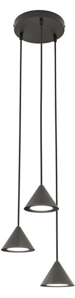Závěsné svítidlo ELIT 3 PREM – černé, 3× GX53, šířka 20 cm