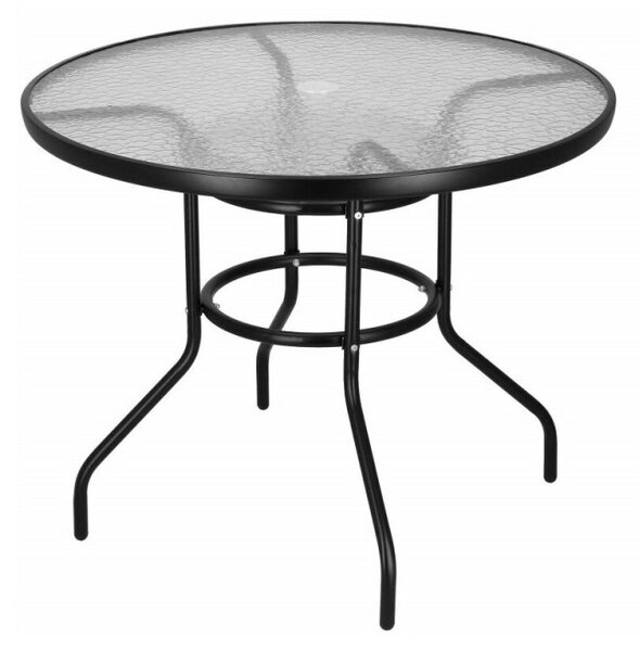 Zahradní stolek 90 cm SPRINGOS BISTRO GF1021 černý