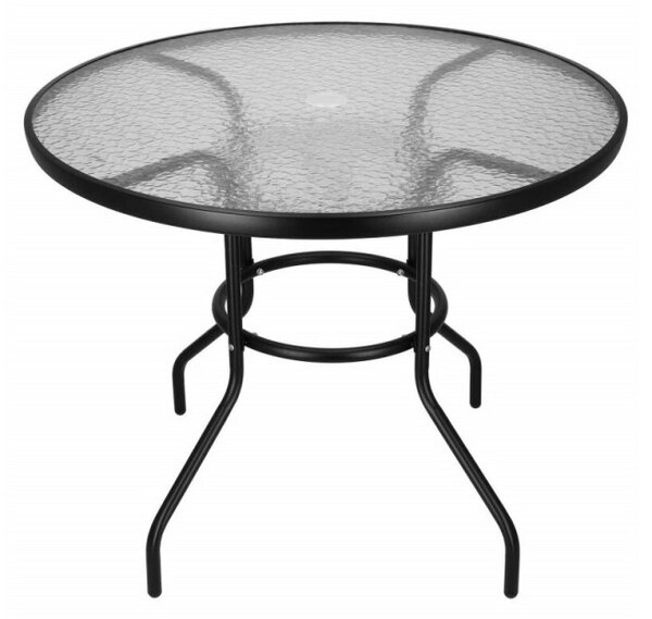 Zahradní stolek 90 cm SPRINGOS BISTRO GF1021 černý